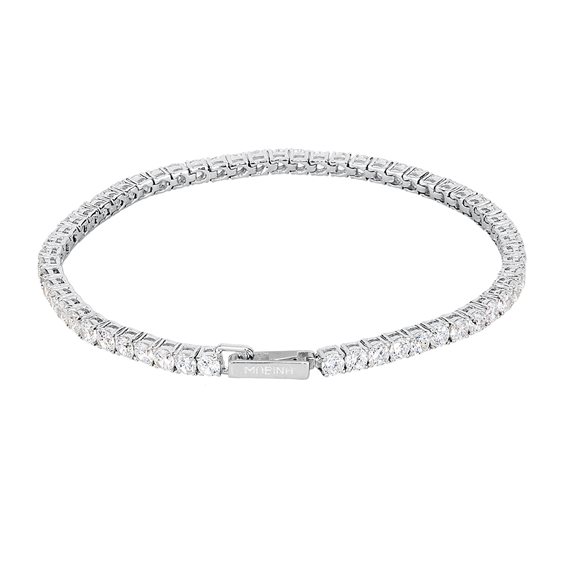Sofia Milani Bracciale Donna In Argento 925 Con Ciondolo A Impronta - Placcato Rodio, Ipoallergenico, In Confezione Regalo